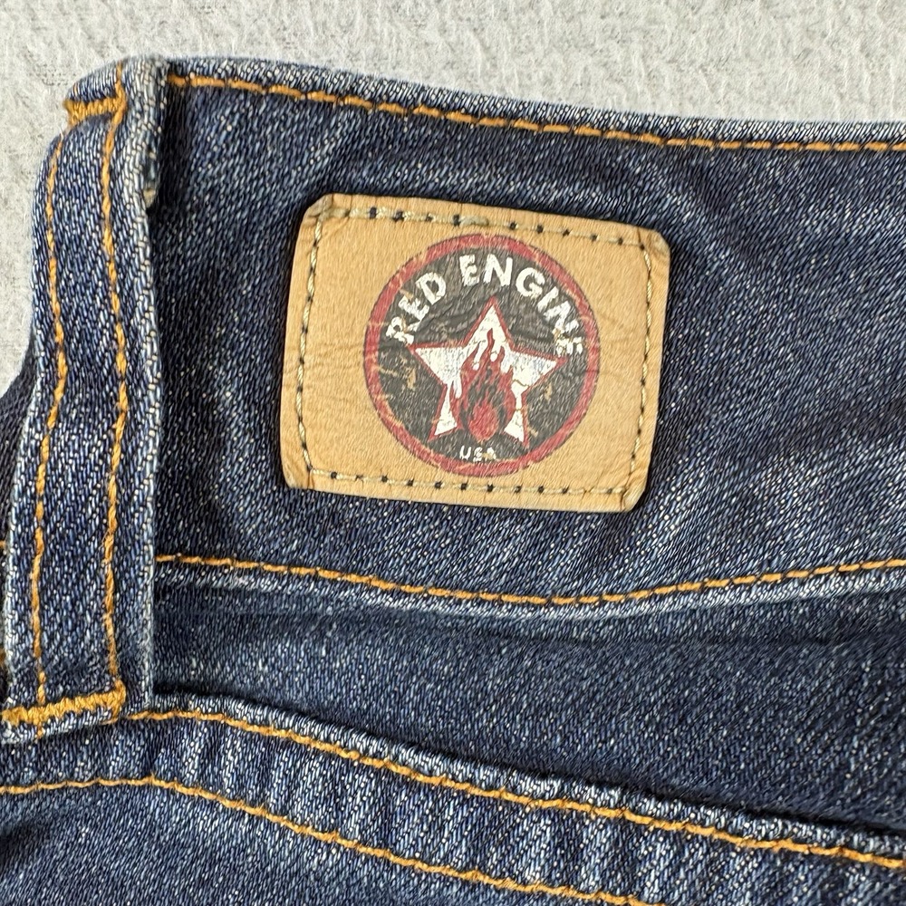 Red Engine Cinder Slim Straight Leg Jeans Womens 25 Dark Wash USA‎ Denim - Picture 6 of 12